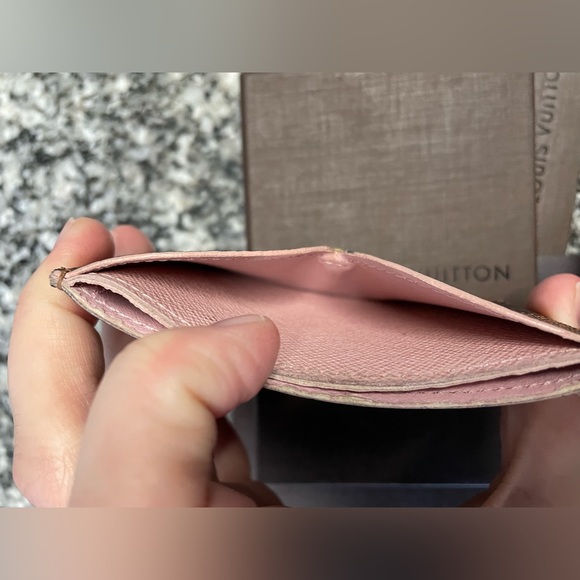 Louis Vuitton Caissa Card Holder Damier Ebene Rose Ballerine - Picture 6 of 14